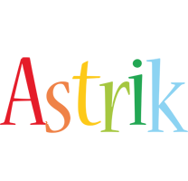 Astrik birthday logo