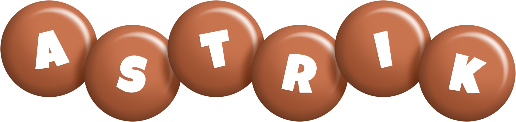 Astrik candy-brown logo