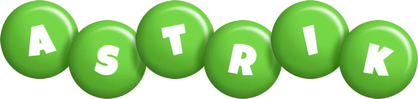 Astrik candy-green logo