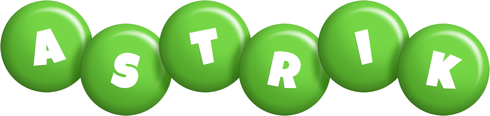 Astrik candy-green logo