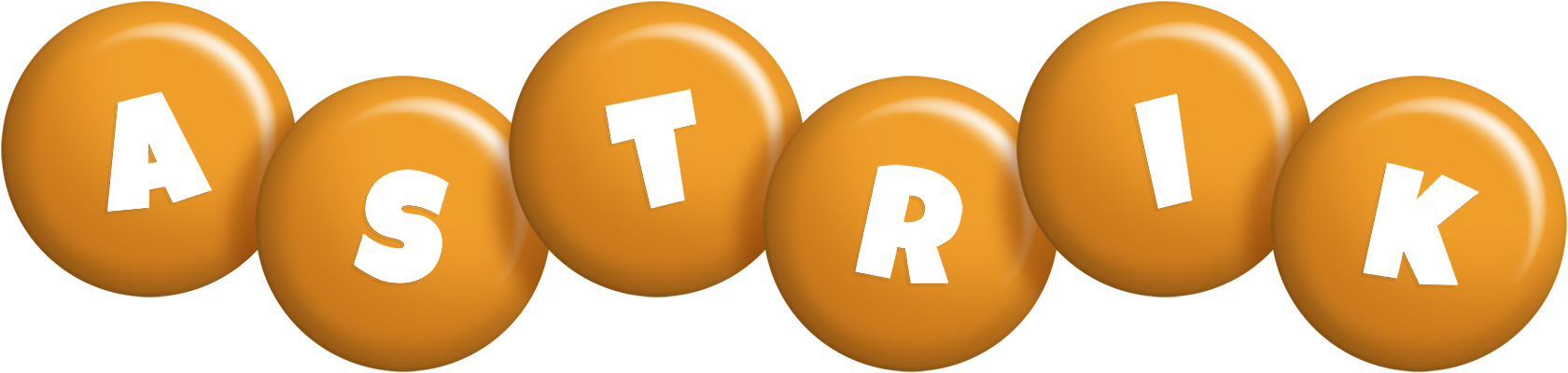 Astrik candy-orange logo