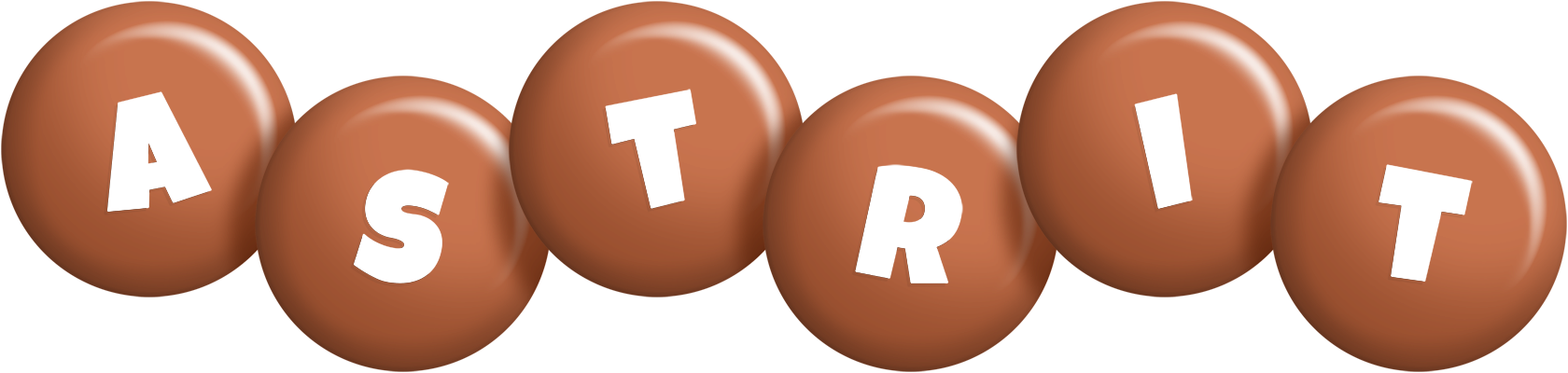 Astrit candy-brown logo