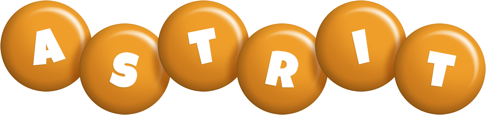 Astrit candy-orange logo