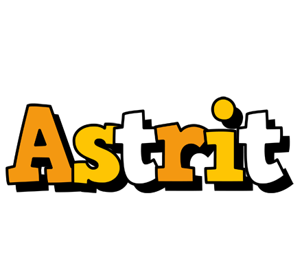 Astrit cartoon logo