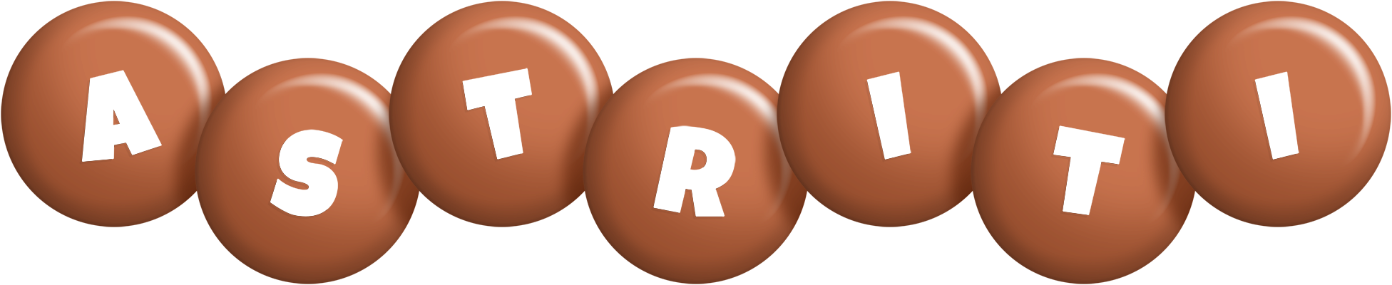 Astriti candy-brown logo
