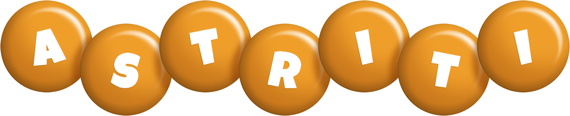 Astriti candy-orange logo
