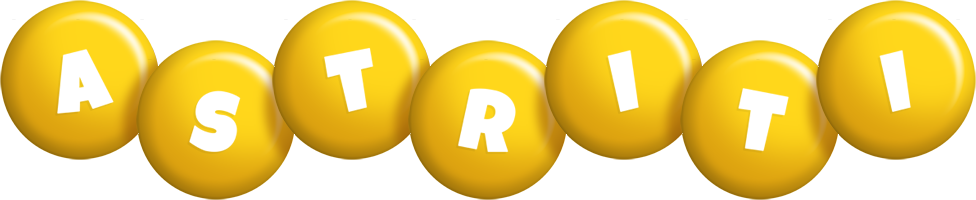 Astriti candy-yellow logo
