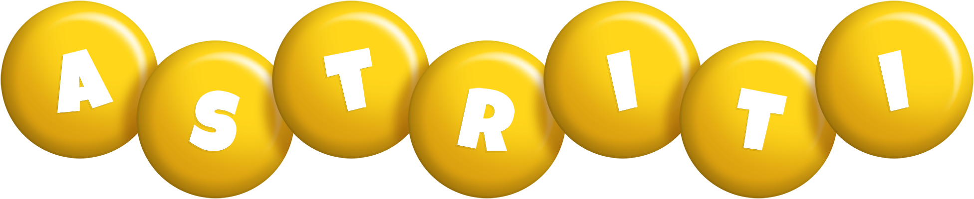 Astriti candy-yellow logo