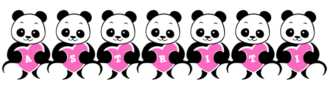 Astriti love-panda logo