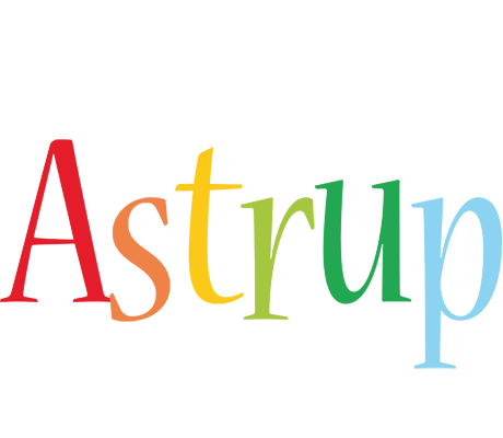 Astrup birthday logo