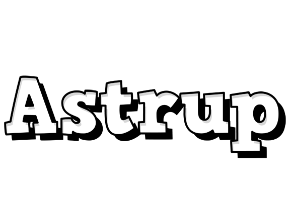 Astrup snowing logo