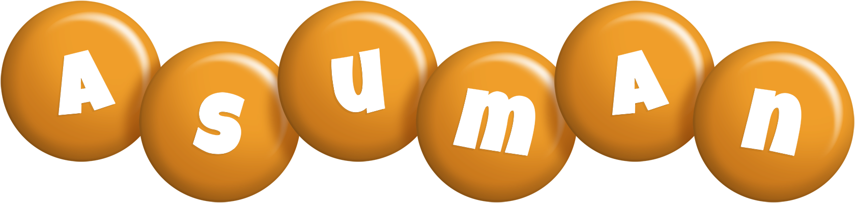 Asuman candy-orange logo