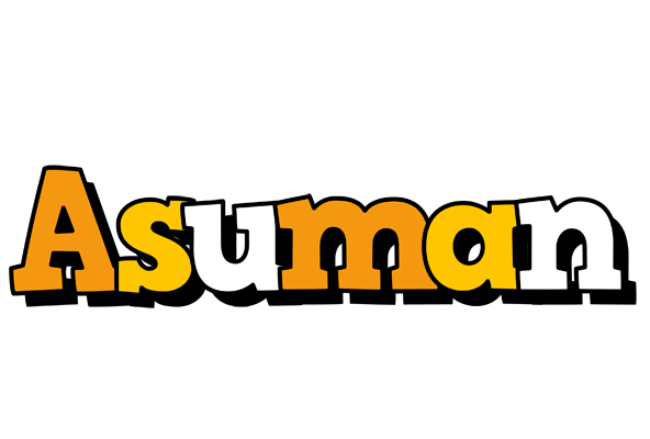 Asuman cartoon logo