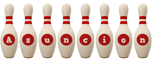 Asuncion bowling-pin logo