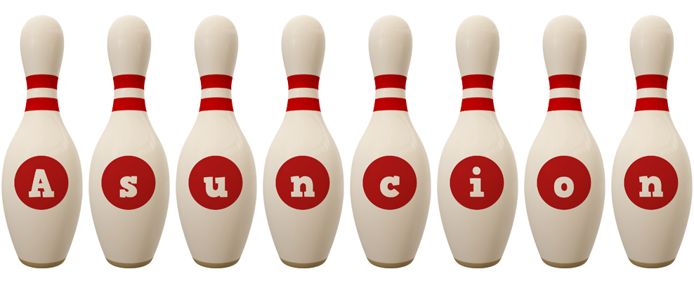 Asuncion bowling-pin logo