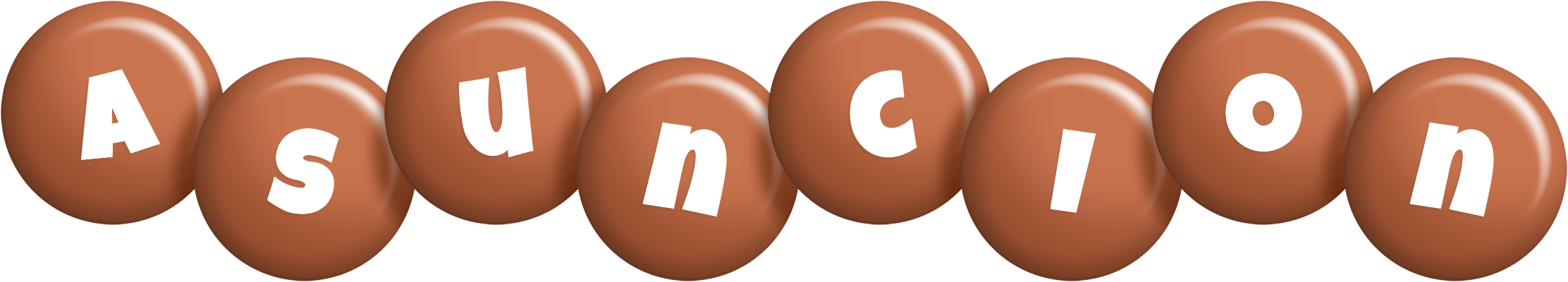 Asuncion candy-brown logo