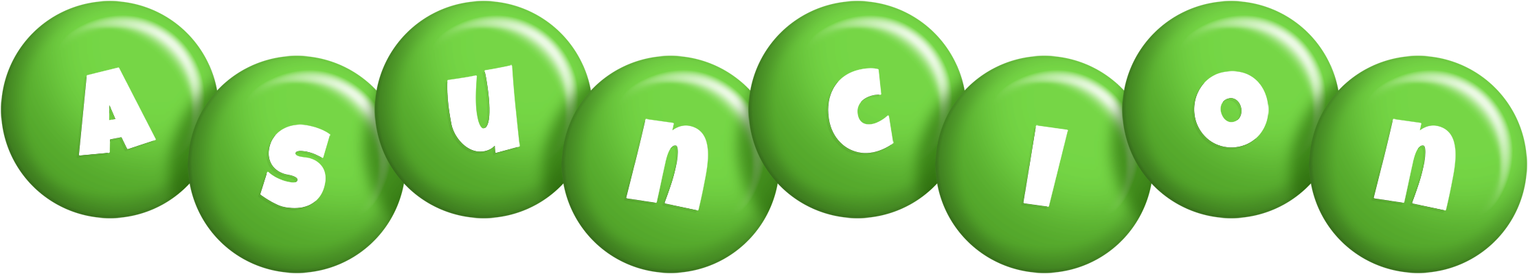 Asuncion candy-green logo