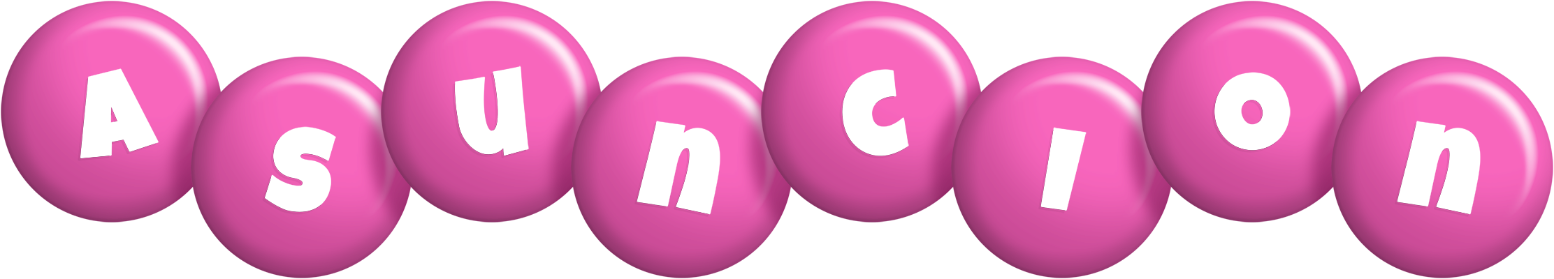 Asuncion candy-pink logo