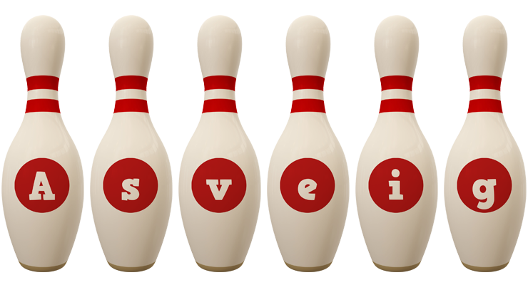 Asveig bowling-pin logo