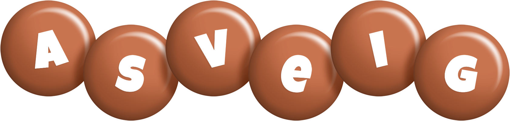 Asveig candy-brown logo