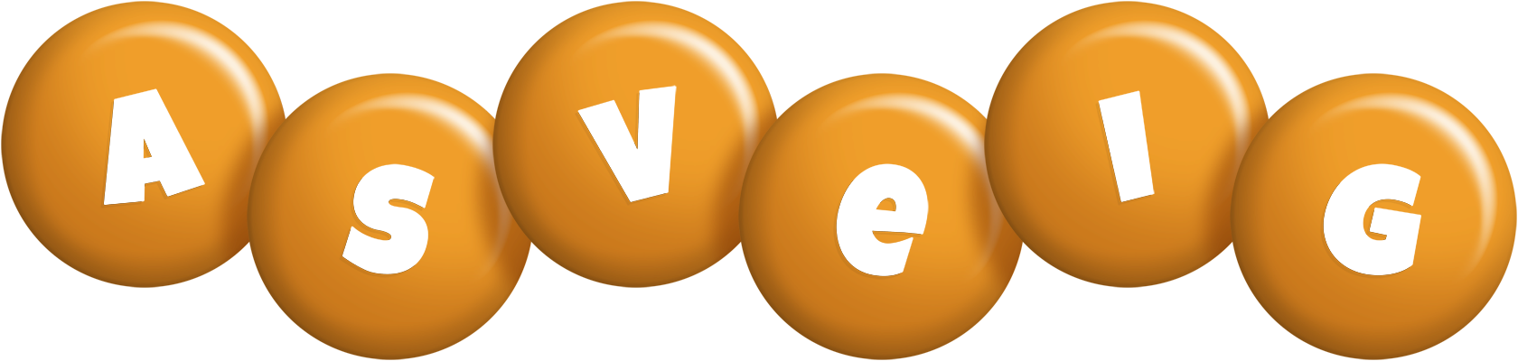 Asveig candy-orange logo
