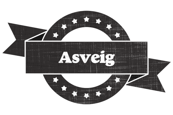 Asveig grunge logo