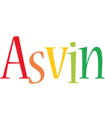 Asvin birthday logo