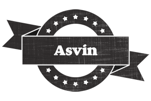 Asvin grunge logo