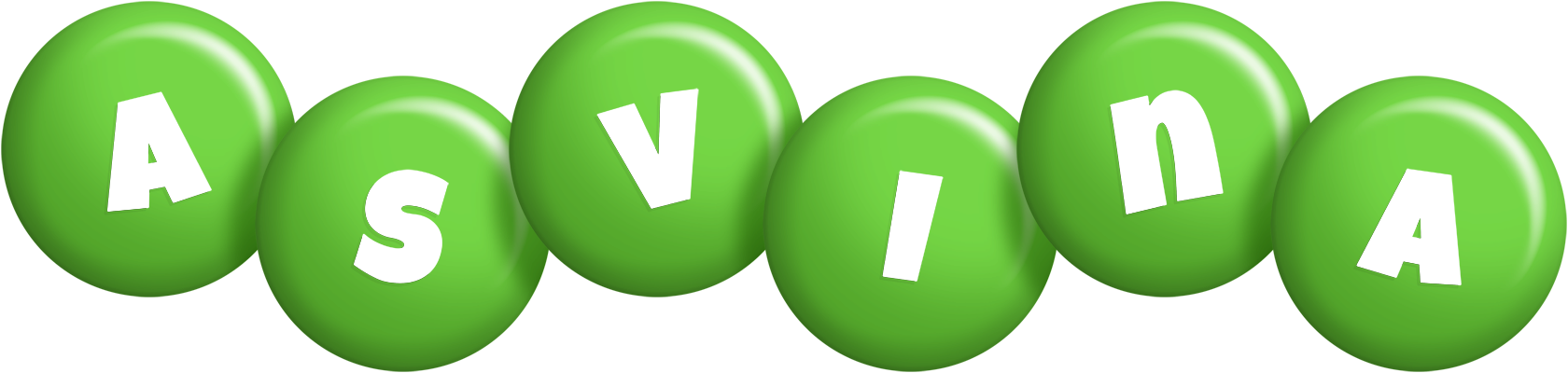Asvina candy-green logo