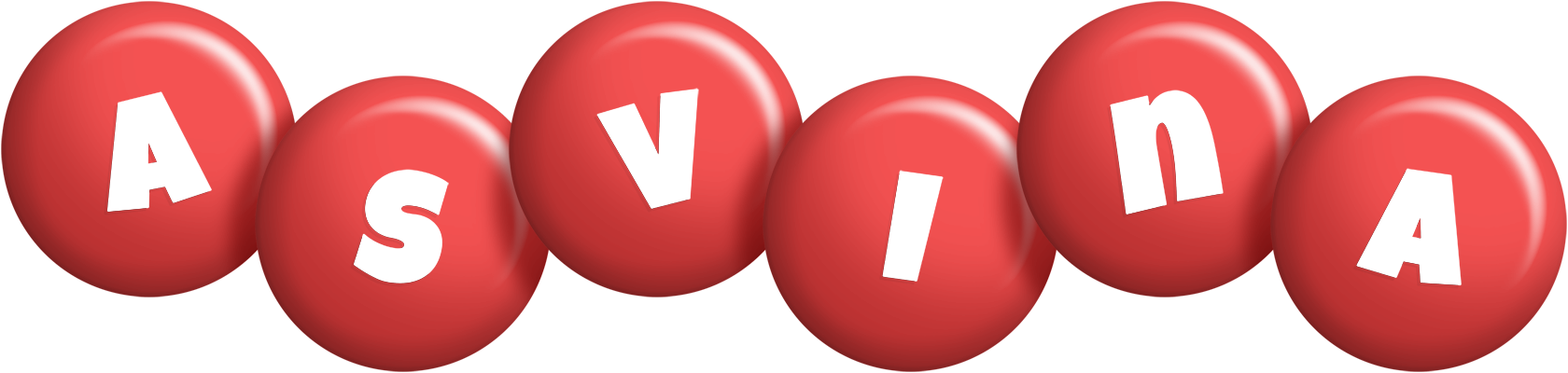 Asvina candy-red logo