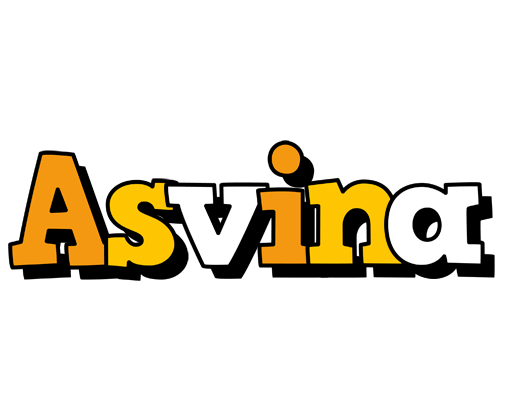 Asvina cartoon logo