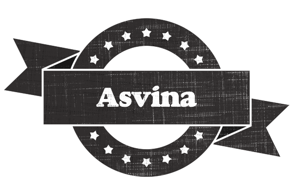 Asvina grunge logo