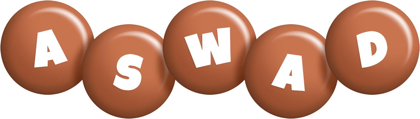 Aswad candy-brown logo