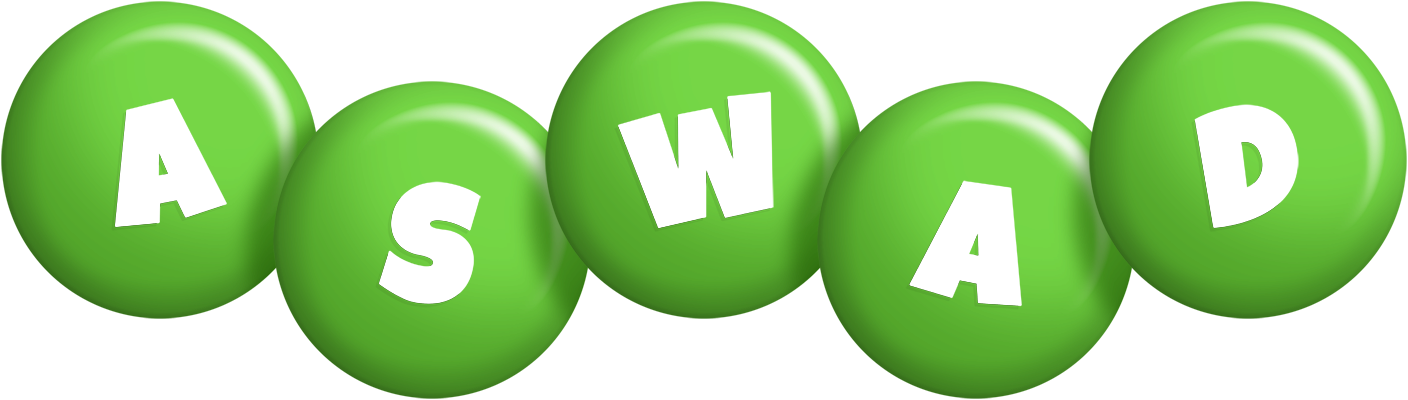Aswad candy-green logo