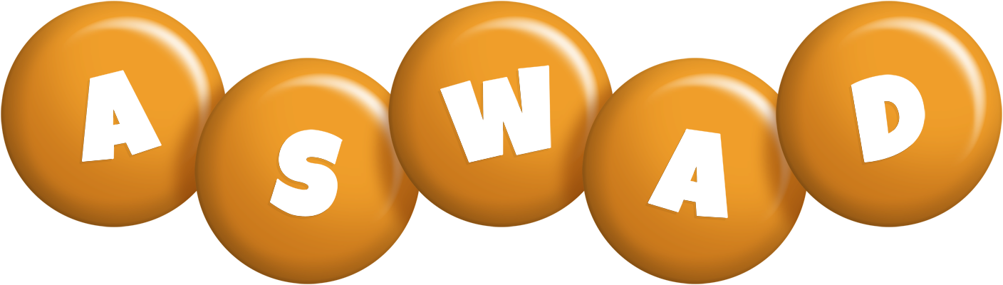 Aswad candy-orange logo