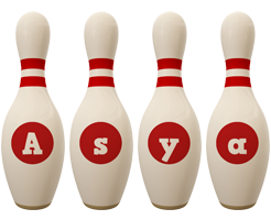 Asya bowling-pin logo