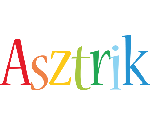 Asztrik birthday logo