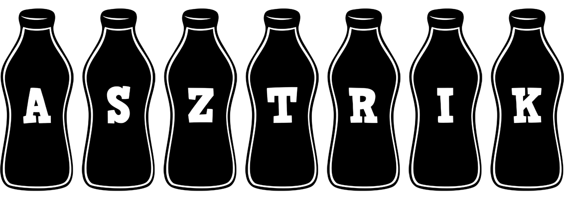 Asztrik bottle logo