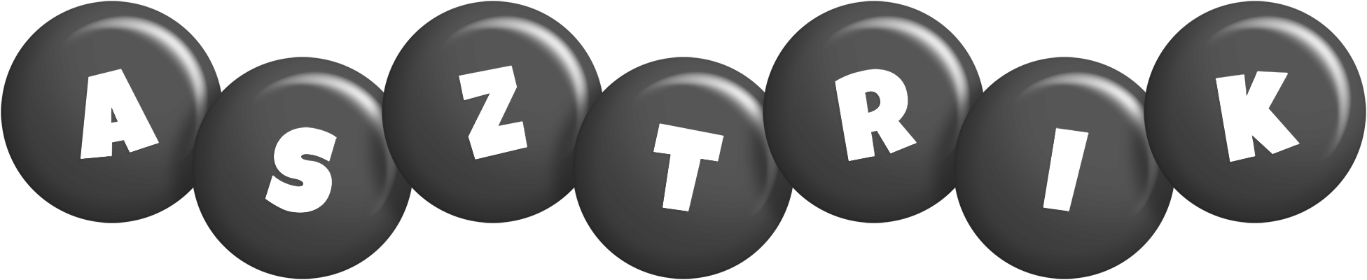 Asztrik candy-black logo
