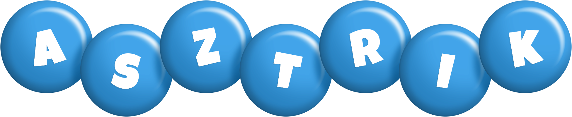 Asztrik candy-blue logo