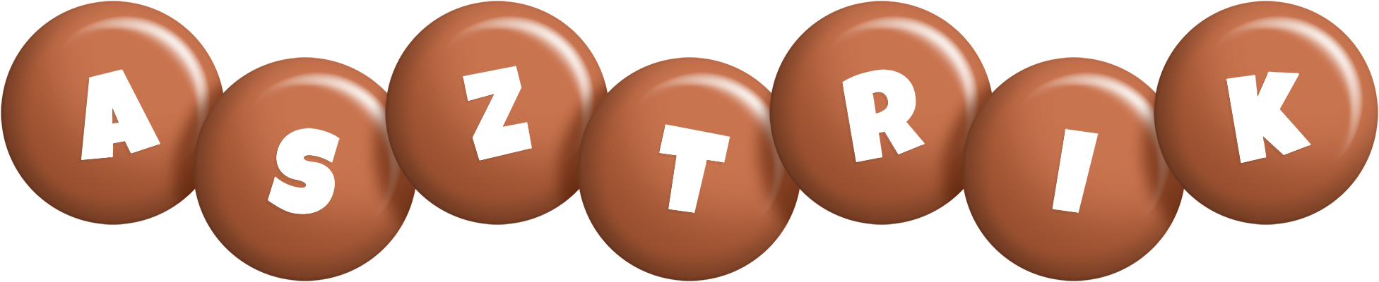 Asztrik candy-brown logo