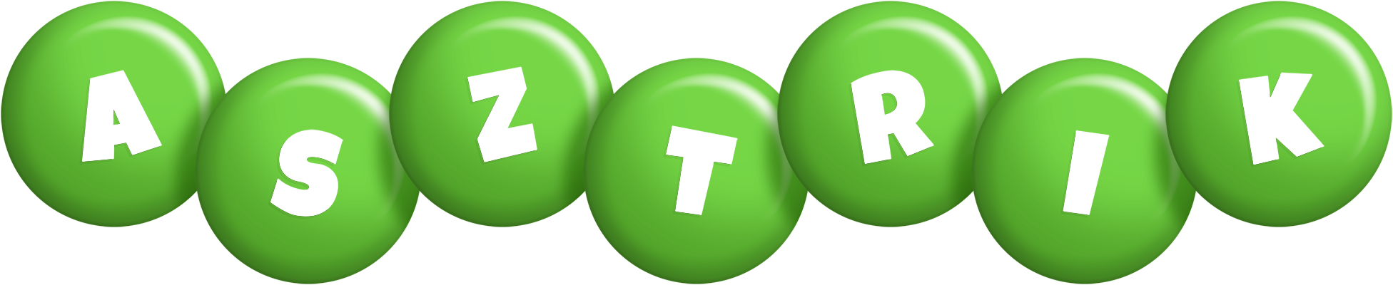 Asztrik candy-green logo