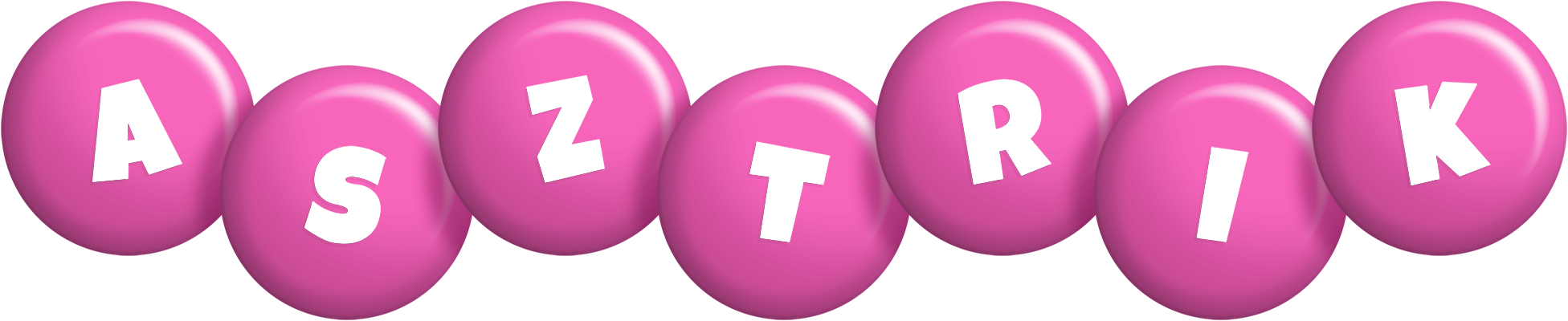 Asztrik candy-pink logo