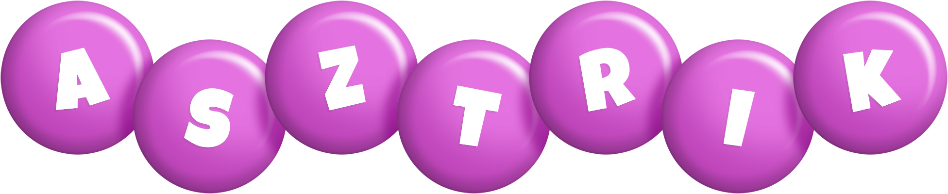 Asztrik candy-purple logo