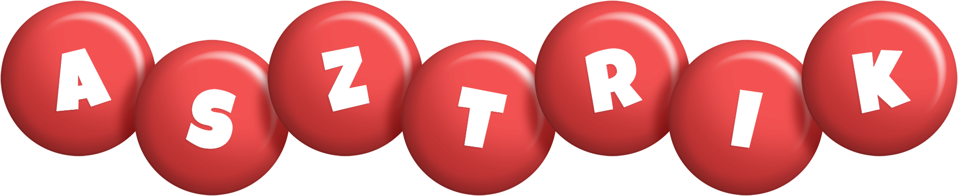 Asztrik candy-red logo