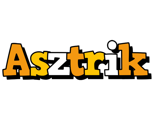 Asztrik cartoon logo