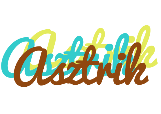Asztrik cupcake logo