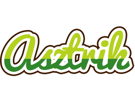 Asztrik golfing logo