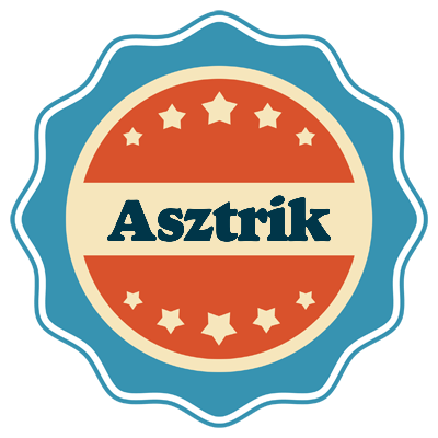 Asztrik labels logo
