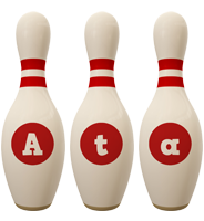 Ata bowling-pin logo